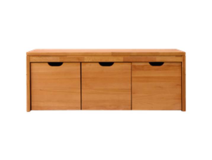 Banc bois massif 3 cubes de rangement Cyriel