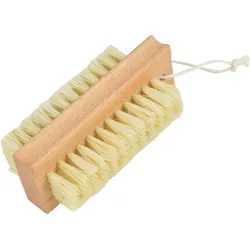 Nagelbürste aus Holz - Waschbürste für gründliche Nagelhygiene nach Garten-, Werkstatt- & Hausarbeit - stabile & weiche Borsten - 9,5x3,5x4,5cm