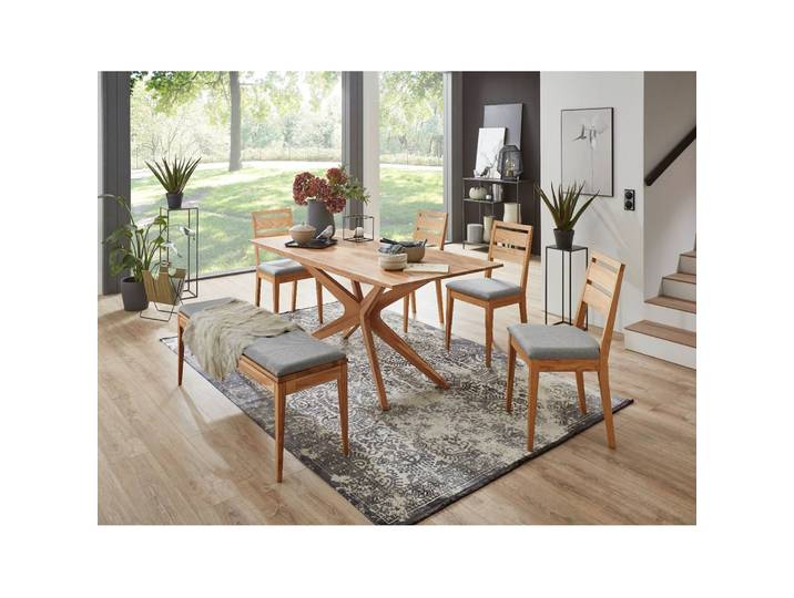 Banc Elkton 180cm Marron/Gris