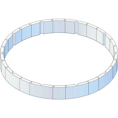 Poolwandisolierung KWAD "Pool Protector T60", weiß, Polystyrol, Bauplatten, für Rundbecken ØxH: 460x132 cm