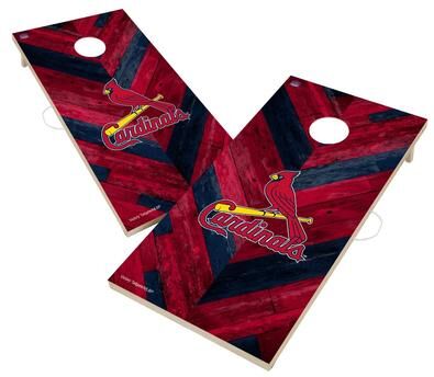 Skip's Garage St. Louis Cardinals MLB Cornhole Board Set