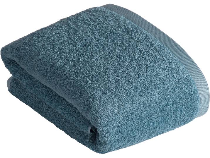 Saunatuch VOSSEN High Line , blau, B:100cm L:150cm, Walkfrottee, Obermaterial: 100% Baumwolle, Handtücher, Saunatuch