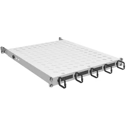 EFB 691651KGR.6 19” 1HE Fachb. fest mit Kabelf., ET 350..450 mm, 120 kg, ST 600, RAL7035 691651KGR6