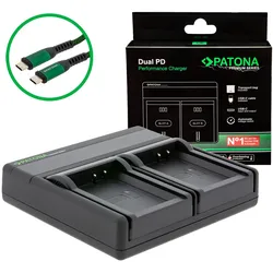 PATONA Premium Dual PD Ladegerät für Panasonic CGA-DU14