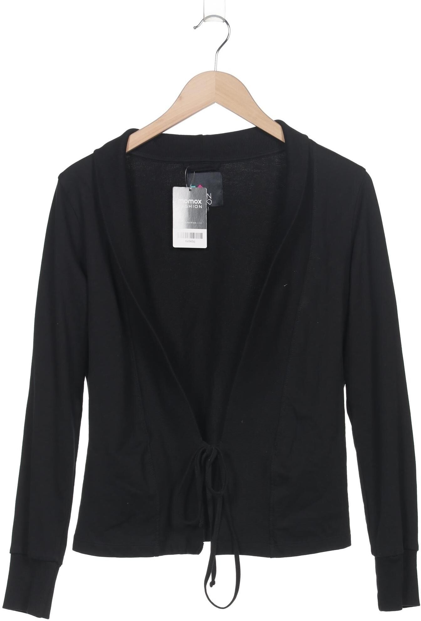 even odd Damen Strickjacke, Schwarz, Gr. M, Baumwolle - Second Hand