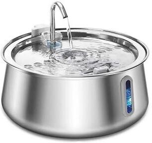 Uplift Picks Stainless Steel Cat Fountain Large Capacity Automatic Pet Water Dispenser With Multi Layer Filtration standard Version