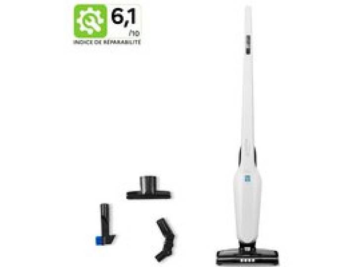 Aspirateur balai 2 en 1 - Easy 28V - Nilfisk - Aspirateur à main intégré - 60min - Avec accessoires - Blanc/Noir
