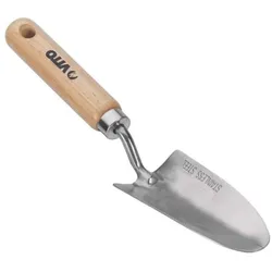 Gartenpflanzer Holzstiel Inox und handgeschmiedetes Eisen. VITO