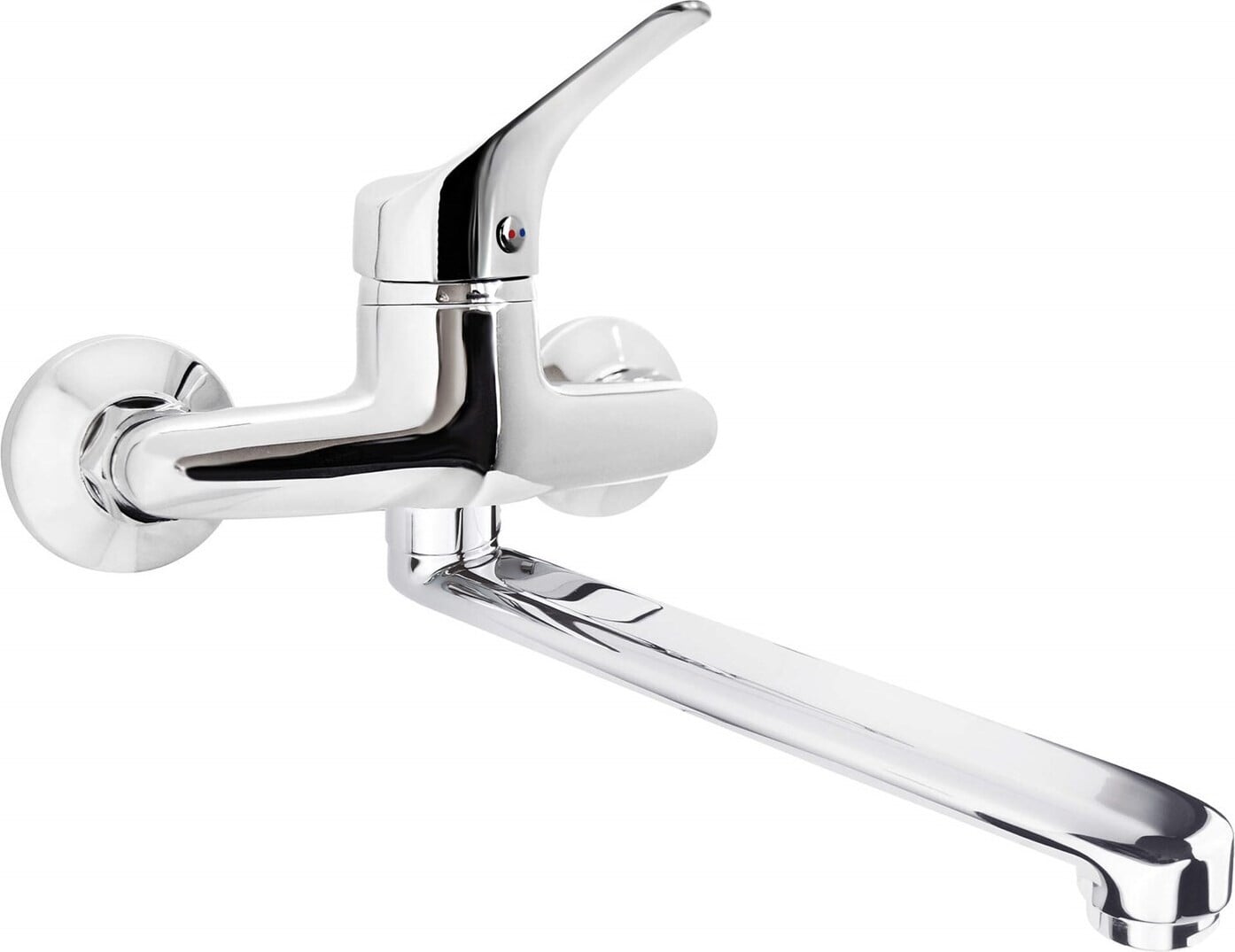 Deante Joko Wandmodel spoelbakmengkraan BOJ_080M met één hendel, bereik 270 mm, flowklasse A, akoestische groep I