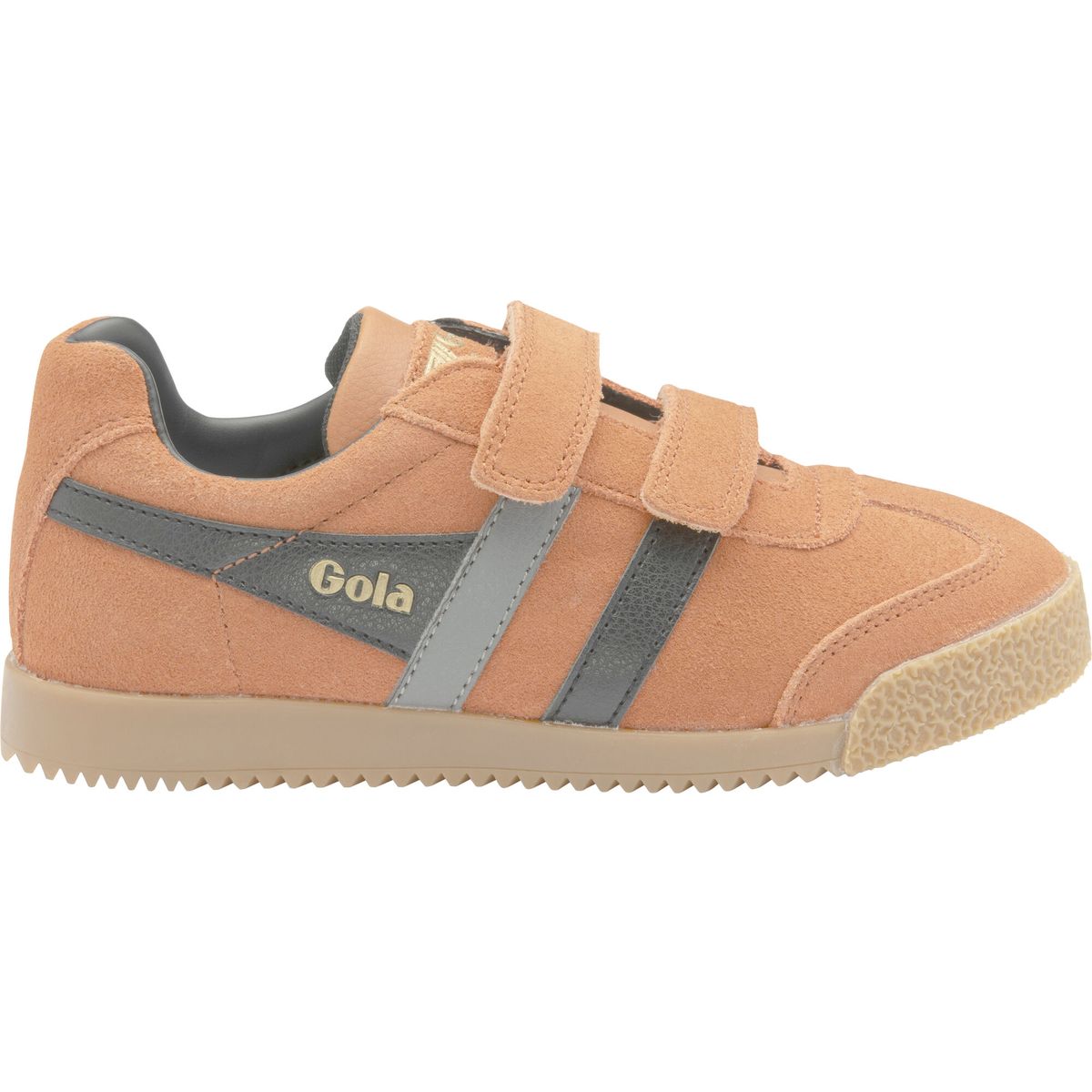 Gola Harrier Strap Sneaker Kids moody orange/black/grey (UB) 1 CKA192-UB-1-moodyorangeblackgrey