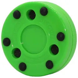 Green Biscuit Roller Hockey Puck | neon grün