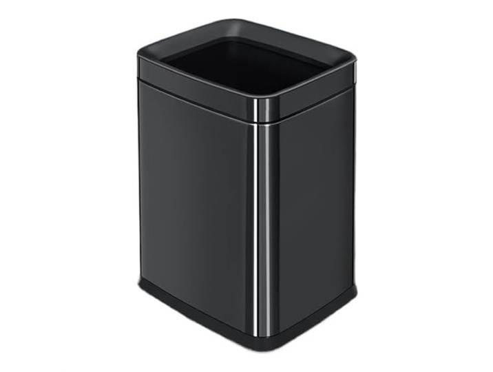 9bbhfJw4R Haushaltsmülleimer Offener Mülleimer Mit Druckring for Klassenzimmer(Schwarz)