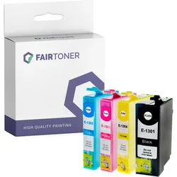 4er Multipack Set Kompatibel für Epson Stylus Office BX 625 FWD (T1301-T1304) Druckerpatronen