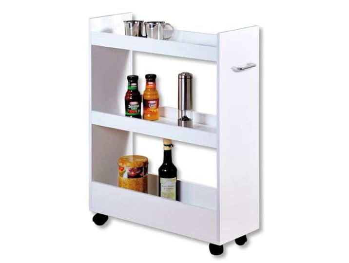 Kesper Étagère de Niche\, matériau : Panneau de Particules certifié FSC\, mélaminé\, Dimensions : 50 x 15 cm\, Hauteur : 79 cm\, Couleur: Blanc 24854 13