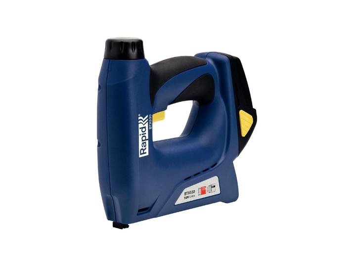 Akku-Tacker RAPID BTX530 Li-Ion , blau (blau, schwarz), B:22cm H:19,5cm L:5,3cm, Tacker, Akku-Tacker
