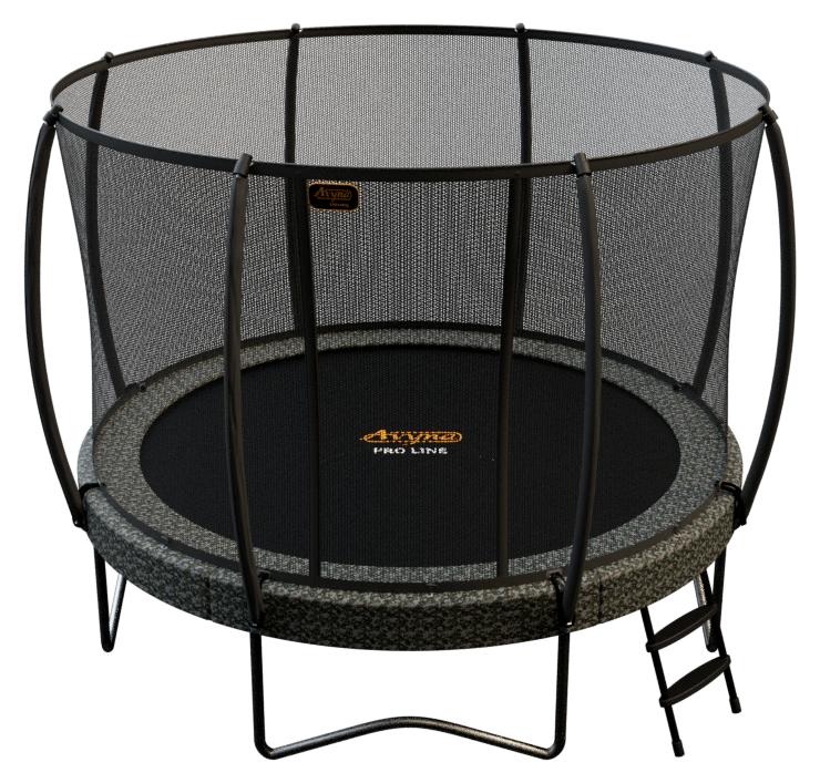 Avyna Trampolin, Durchmesser 365 cm, mit Sicherheitsnetz - Tarnfarben
