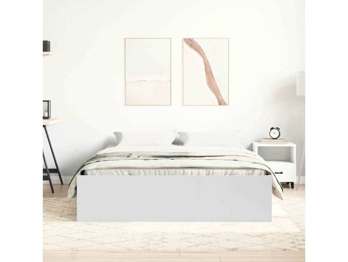 NOUVEAU Grand lit adulte - Cadre de lit - COCO - sans matelas - 2 personnes - blanc 140x200 cm _00dji66l