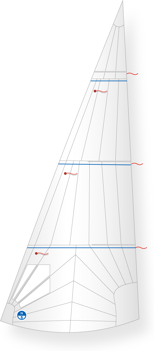 North Sails KNARR T-21 JIB White