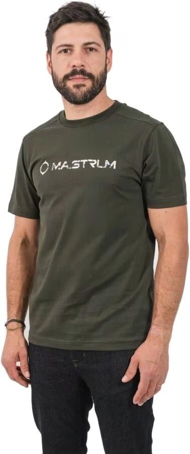 MA.STRUM Mastrum Cracked Logo Oil Slick Dark Green L Hombre