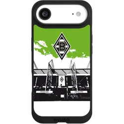 Nivocase Handyhülle für Apple iPhone Air Hülle NIVOpure Case Schwarz Borussia Mönchengladbach Fanartikel (Apple iPhone Air), Smartphone Hülle, Schwarz