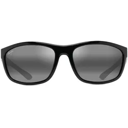 Maui Jim NUU LANDING _ Schwarz glänzend mit grauer Innenausstattung (869-02)