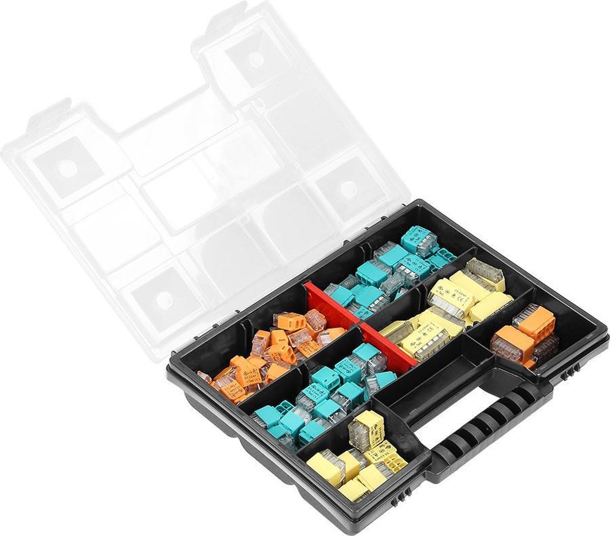 Orno Snelklemmen assortiment voor elektrische verbindingen, 123 stuks