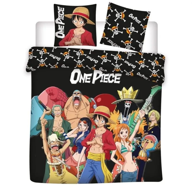 One Piece Dekbedovertrek voor volwassenen, Polyester, 240 x 220 cm
