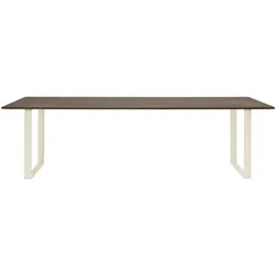 Muuto 70/70 Tisch, 255 x 108 cm, eiche massiv geräuchert / sand