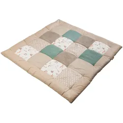 Ullenboom Krabbeldecke & Laufgittereinlage 100 x cm Waffelpiqué/Cord, mehrfarbig