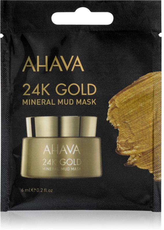 AHAVA Mineral Mud 24K Gold mineral mud mask with 24 carat gold 6 ml