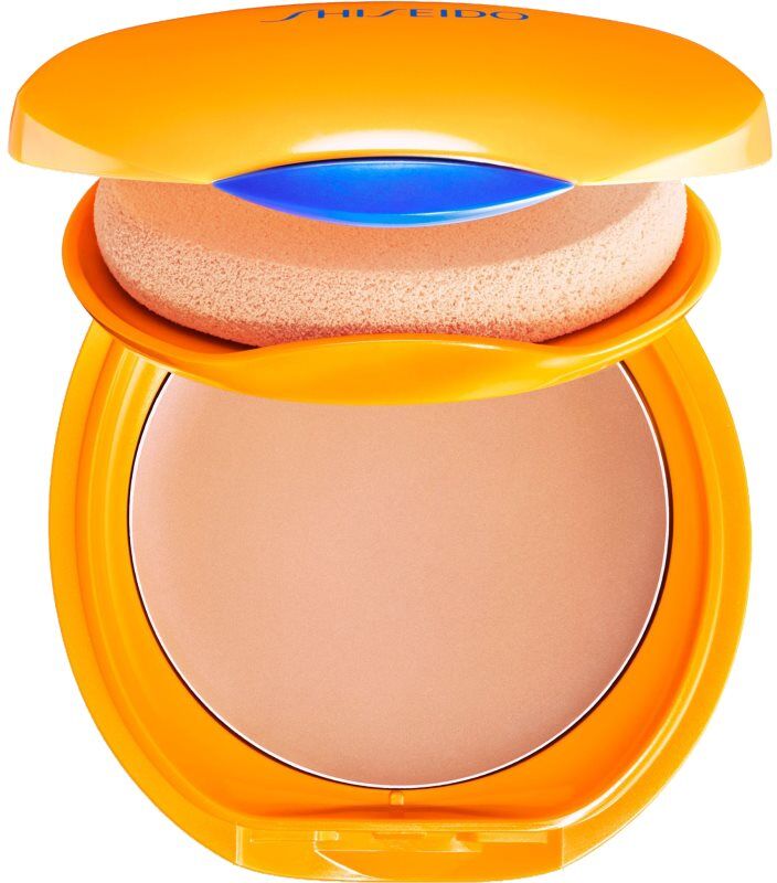 Shiseido Expert Sun Protector Tanning Compact Foundation SPF10 Wasserfestes Kompakt-Make Up nachfüllbar Farbton Natural 12 g