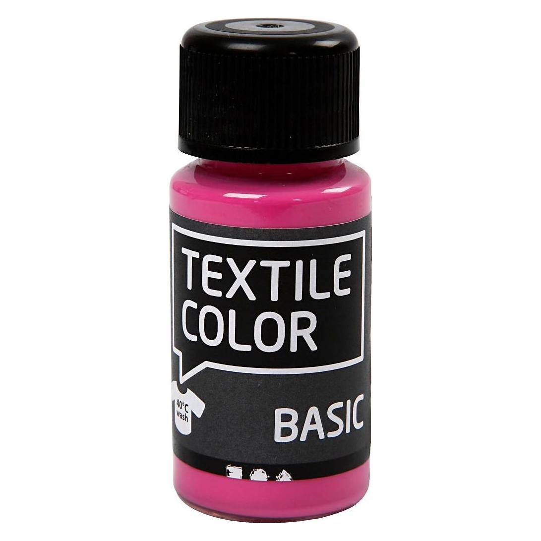 Creativ Company Textile Paint, semi opaque, pink, 50 ml/ 1 bottle (50 ml) (7034201)