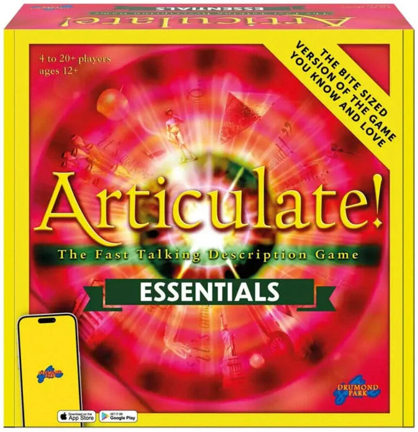 Articulate! Essentials Edition Board Game for 4-20+ Players, Ages 12+, by Drumond Park