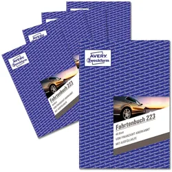Avery Zweckform 223-5 Fahrtenbuch, A5, weiß