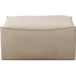 Catena Rich Linen Pouf beige