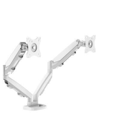 Dual Monitorarm Fellowes Eppa™, bis 39" Gesamtbreite, VESA, dreh-/schwenk-/neig-/höhenverstellbar, weiß