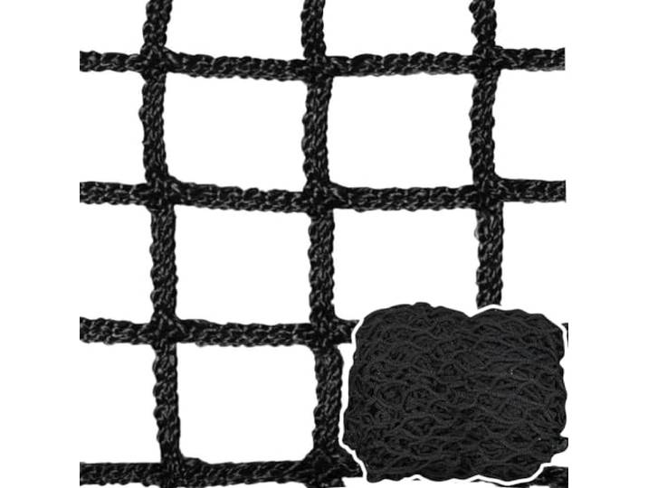 Hochbett-Sicherheitsnetz Für Kinder, Schwarzes Kindersicherheitsseilnetz Für Drinnen Und Draußen, Schutznetz Für Balkontreppengeländer, Sportnetz Für Hinter(Size:4M×4M(13.1FT×13.1FT),Color:Schwarz)