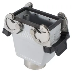 ILME Rechteck-MP 10, Metall-, Tüllengehäuse, 2 Bügel, grau