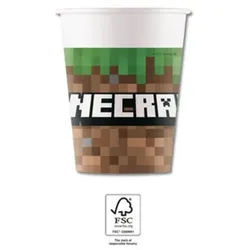 Procos Minecraft-Party Pappbecher