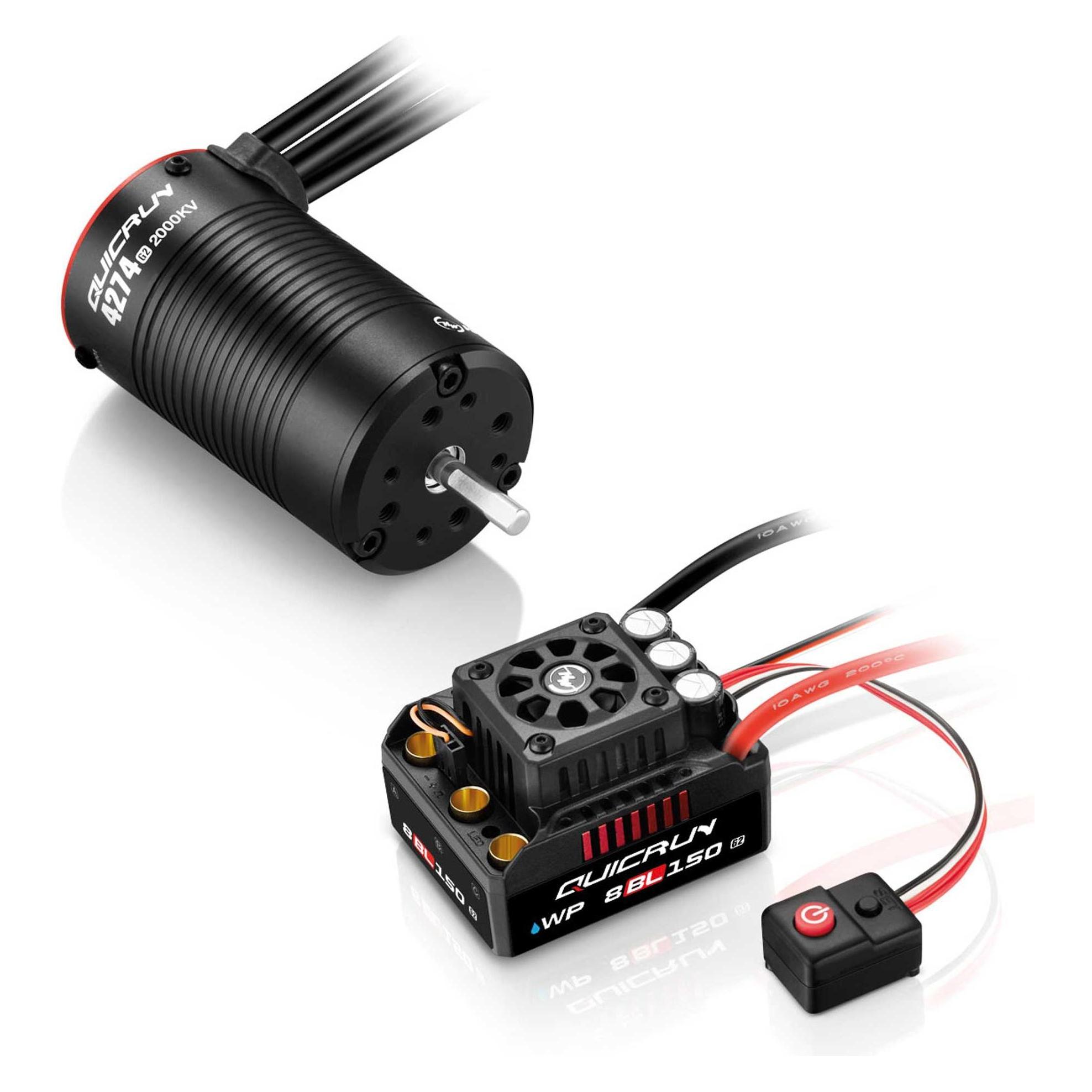 Hobbywing QuicRun Combo WP8BL150 G2 4274SL 2000kV G2 Sensorless (HW38030401)