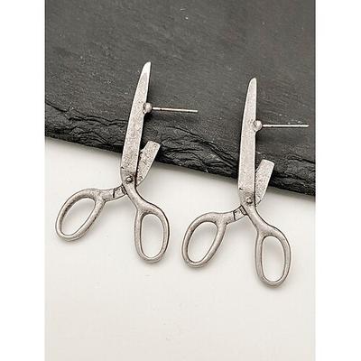 ausgefallene Ohrringe in Scherenform – trendiger Fashion-Statement-Schmuck für Damen – lustiges und ausgefallenes Accessoire