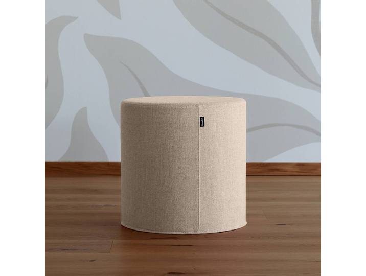 Sitzhocker DOTTO Ø 42cm Beige/Beige