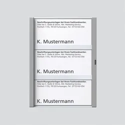 Siedle&amp;Söhne Namensschild titan-met kpl 200029044-00