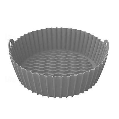 Silikontopf für Heißluftfritteuse – Zubehör für den Heißluftfritteuse-Ofen – Ersatz für brennbares Pergamentpapier – die Heißluftfritteuse muss nicht gereinigt werden