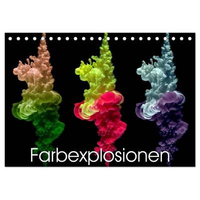 Farbexplosionen (Tischkalender 2027 DIN A5 quer), CALVENDO Monatskalender