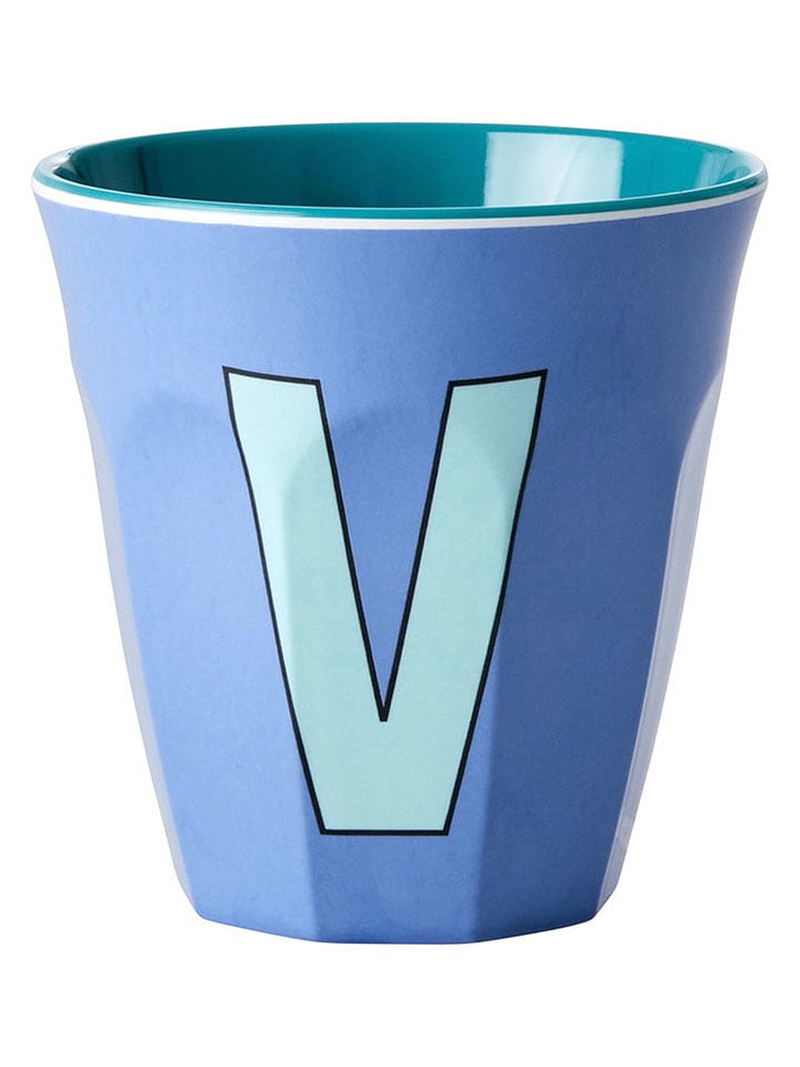 Rice Becher "Letter V" in Blau - 250 ml - onesize