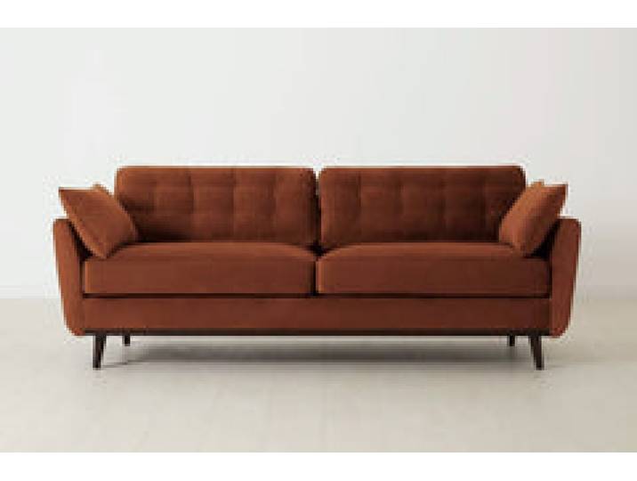 Dreisitzer-Sofa Model 10, Umbrabraun