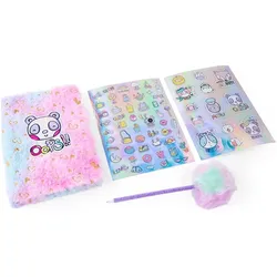 Canenco, Heft + Block, Cutie Crew Notizbuch mit Pompon-Stift