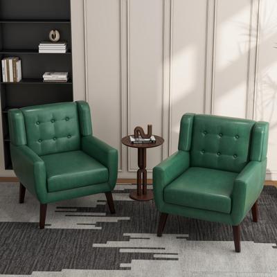 Uixe Cotton/ Linen Look Fabric Modern Accent Chair Armchair