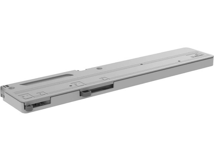 Türdämpfer WIEMANN, grau, B:24cm H:2cm T:11cm, Kunststoff, Türdämpfer, für 3-türige Schwebetürenschränke inkl. Selbsteinzug